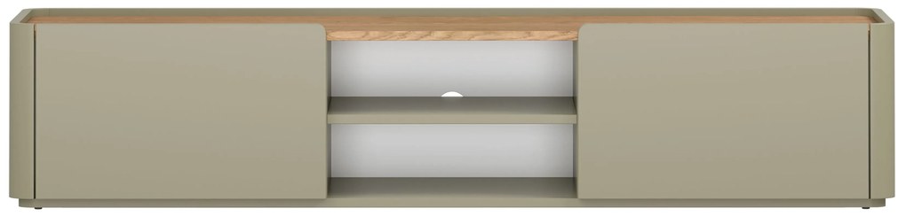 TV stolík Elivo 170 cm so zásuvkou - eukalyptus / dub baltic dune