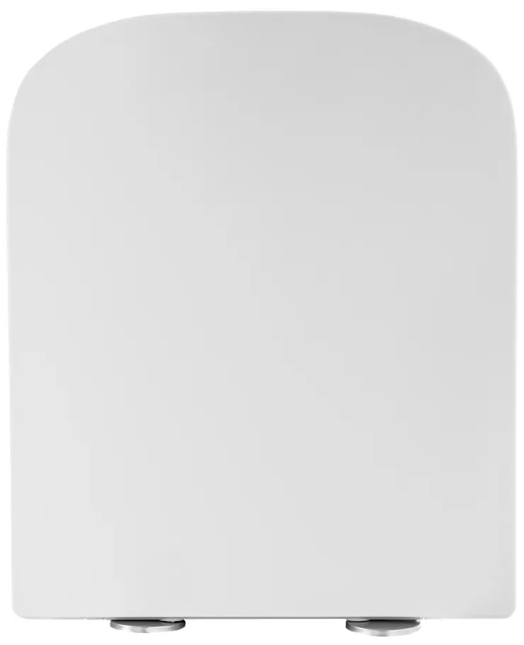 Gamma Venice, toaletné WC sedátko 435x362mm z duroplastu s pomalým zatváraním, biela, GMA-VENICE