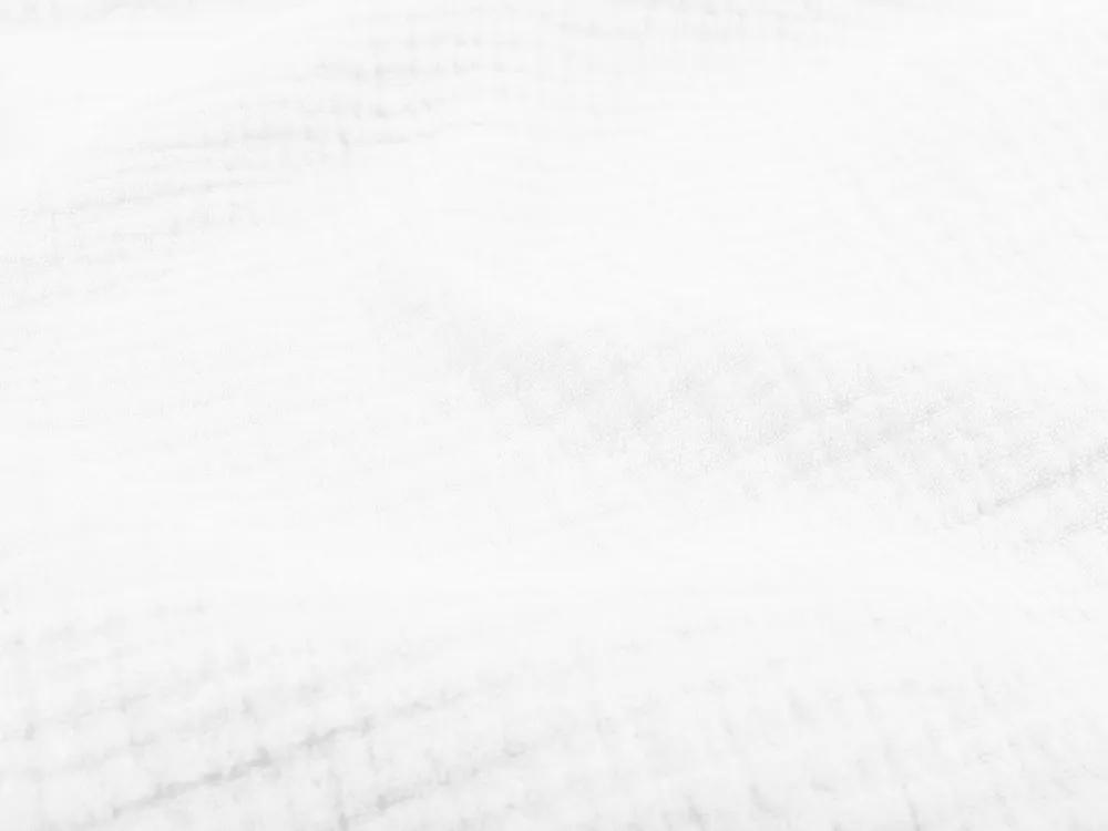 Biante Mušelínové posteľné obliečky Nature MSN-010 Biele Predĺžené 140x220 a 70x90 cm