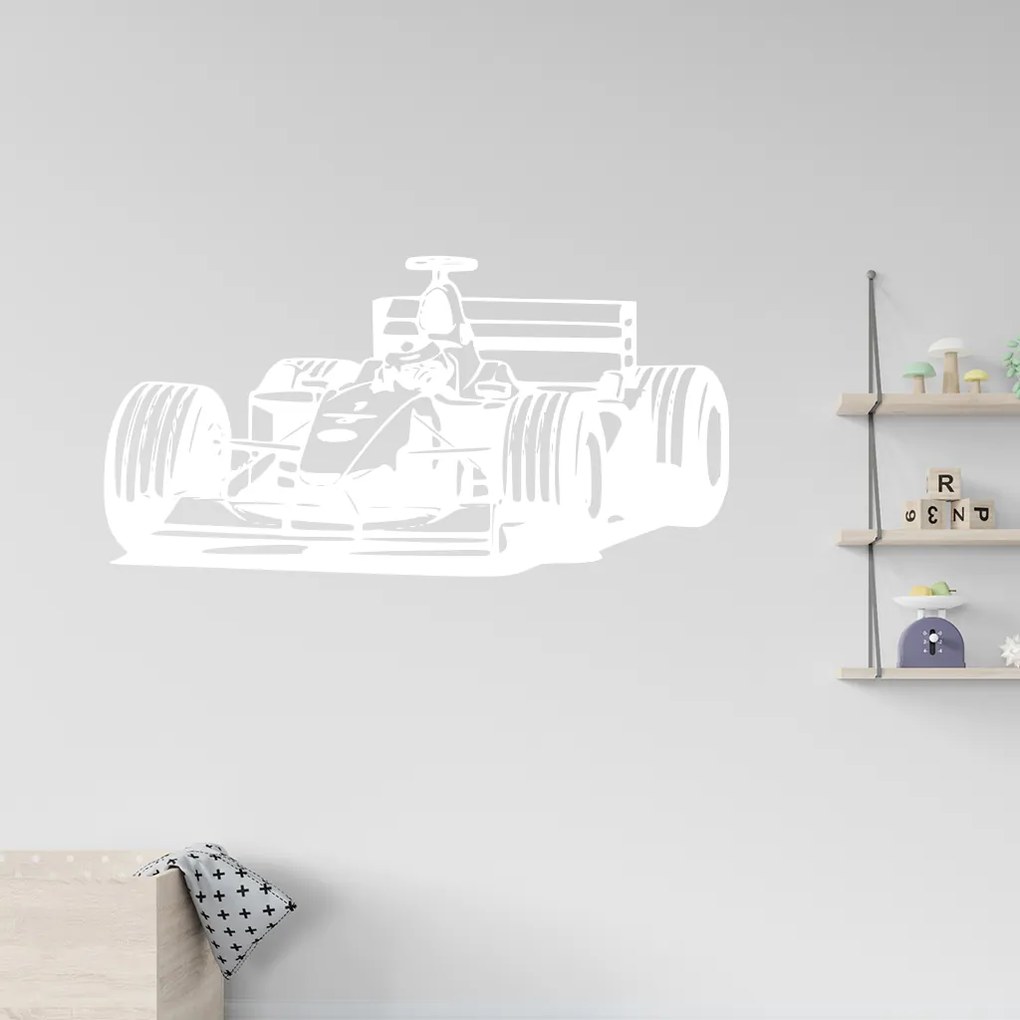 Veselá Stena Samolepka na stenu na stenu Formula Farba: béžová, Veľkosť: 60 x 30 cm