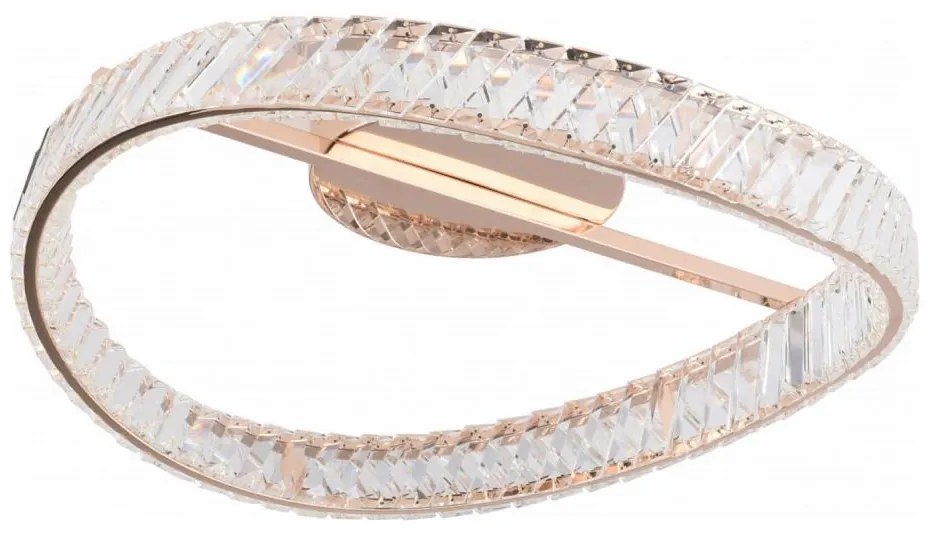 Zuma Line MX3317-1-3GT - LED stmievateľné svietidlo GANO LED/36W/230V Ø 52 cm ružové zlato