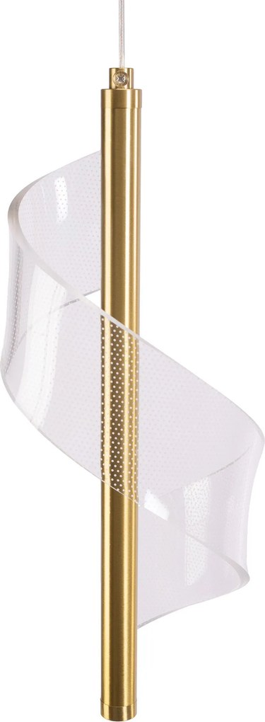 Toolight Toolight, LED závesné svietidlo, 12W, 4000K, 4500lm, G121-CP, zlatá, OSW-02601