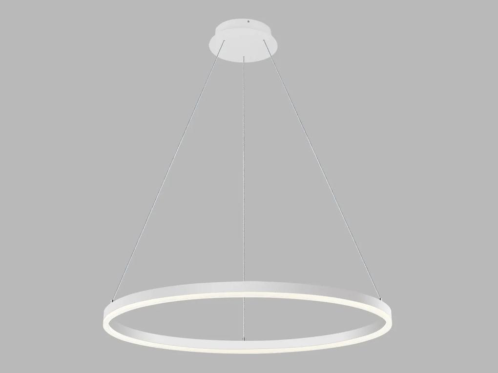 LED2 Závesné LED osvetlenie na lanku CIRCLE, 62W, teplá biela, kruhové, biele
