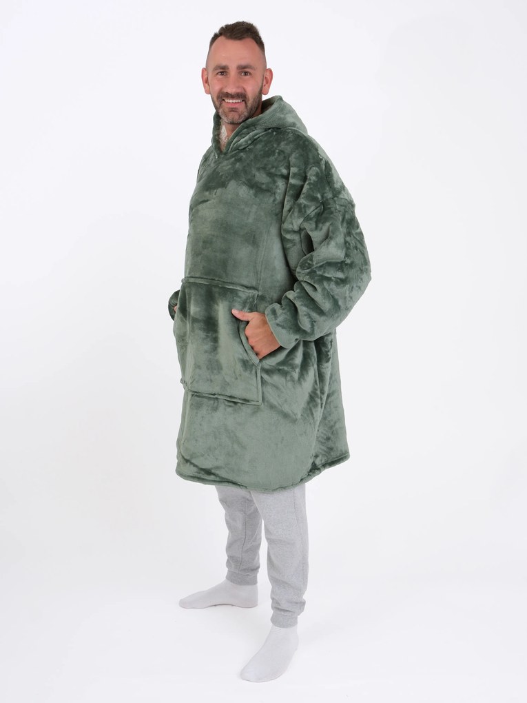 Baránková mikina mikroplyš – Laura olivová veľkosť L