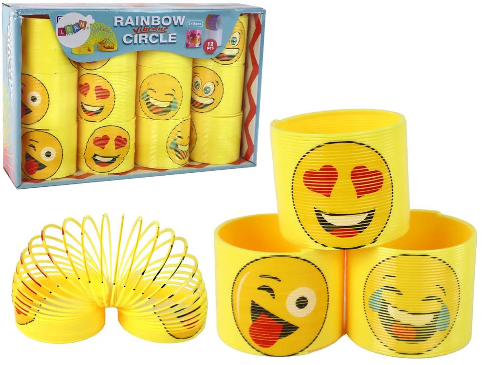 Lean Toys Žltá pružina - Emoji