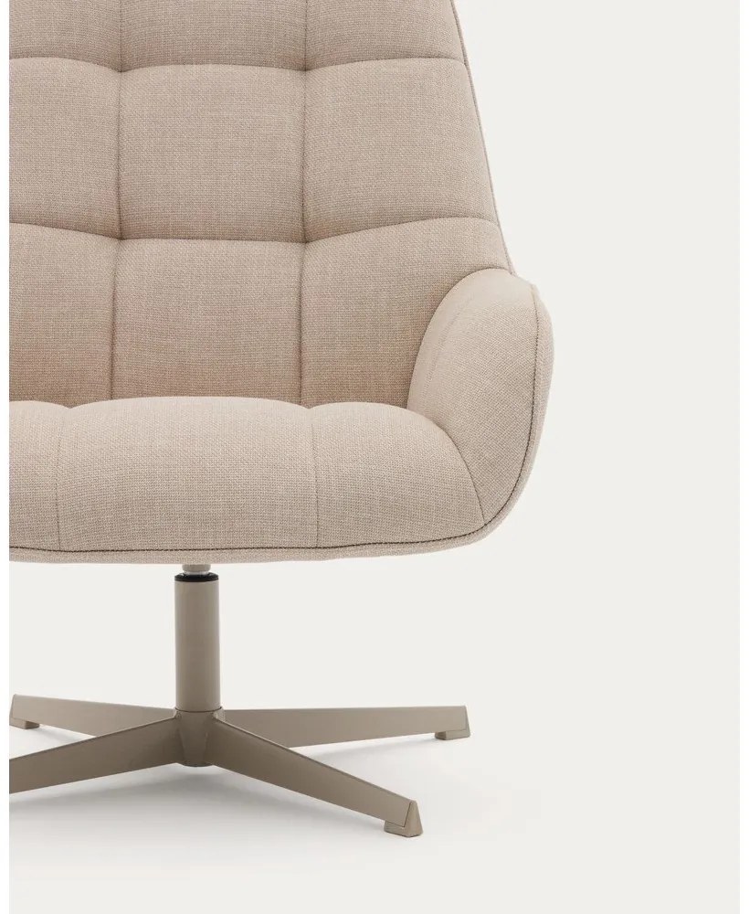 Béžové otočné kreslo Jaspe – Kave Home