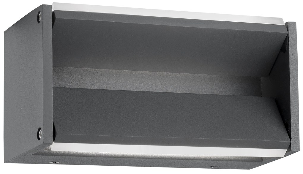 Nova Luce Svietidlo TWIN WALL GREY nástenné, IP 54, 8 W  713122