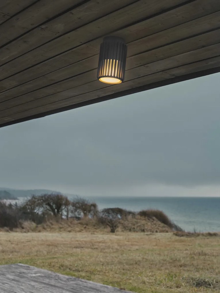 Nordlux Antracitové vonkajšie stropné svietidlo Aludra 18 Seaside pre žiarovku E27 2118006250