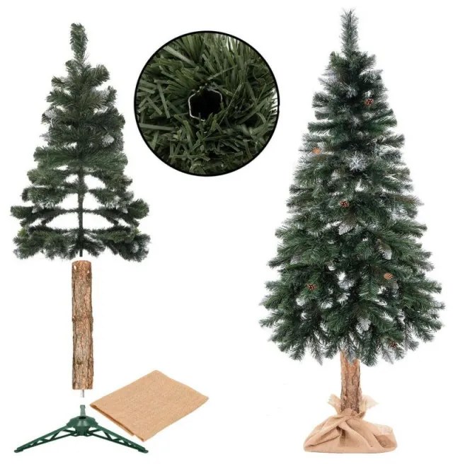 SPRINGOS Vianočný stromček Borovica diamantová na kmienku 180 cm