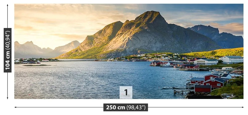 Fototapeta Vliesová Fjord nórska 152x104 cm