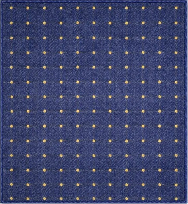 Kusový koberec Udinese modrý štvorec, 80x80, modrá, chodba / predsieň, Condor Carpets