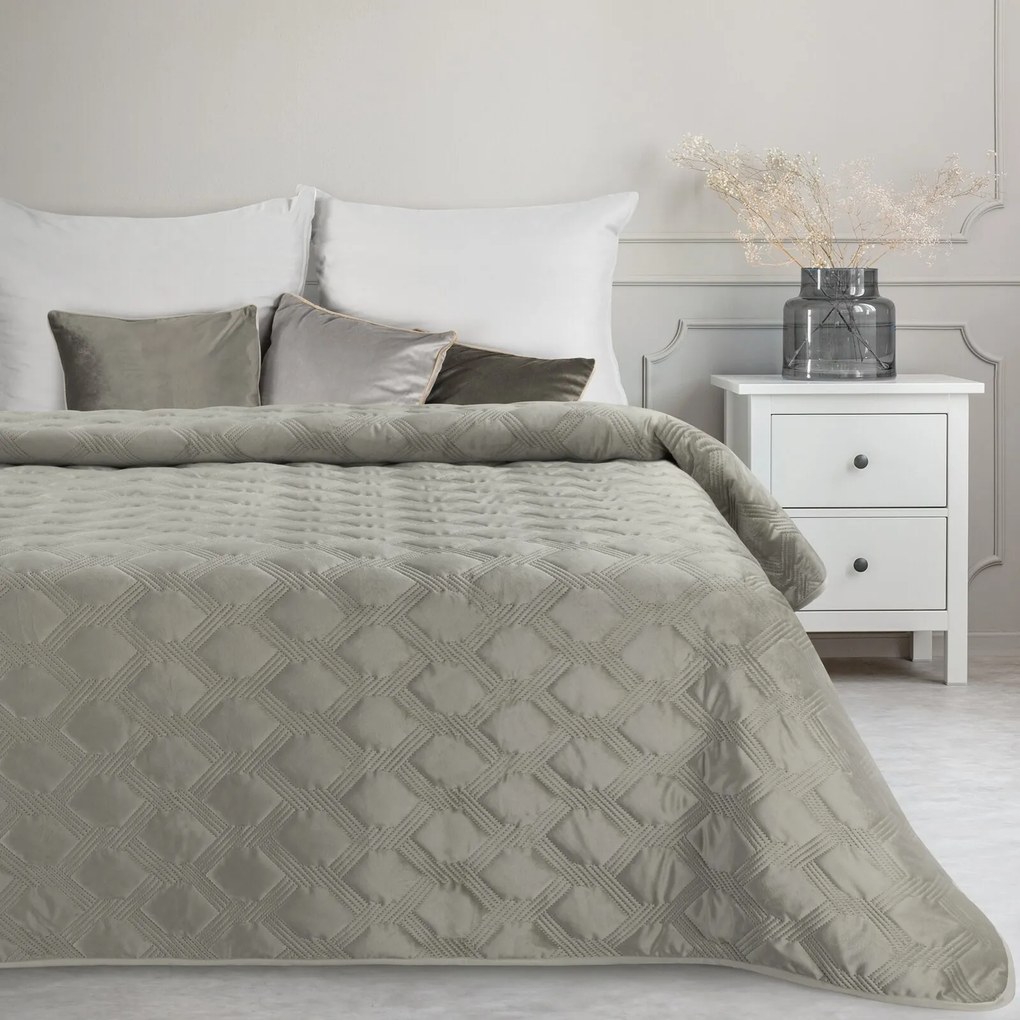 PREHOZ NA POSTEĽ SOFIA5 220X240 CM STRIEBORNÝ