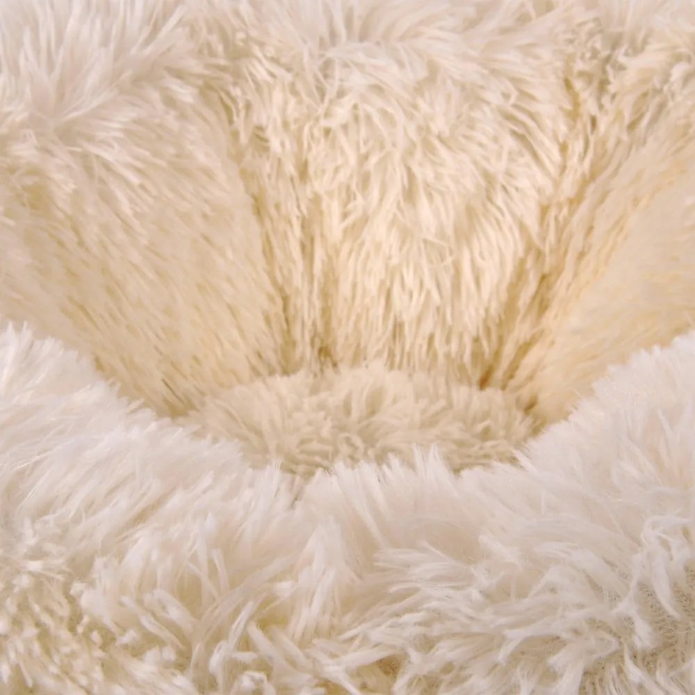 Krémový pelech pre psa ø 75 cm Fluffy – Love Story