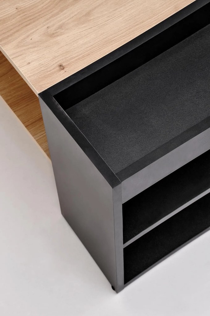 Konferenčný stolík MURCIA 100 cm dub artisan/čierny