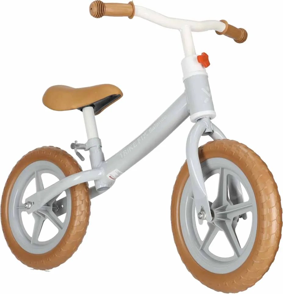 KIK Trike Fix Balance odrážadlo s košíkom, hnedé