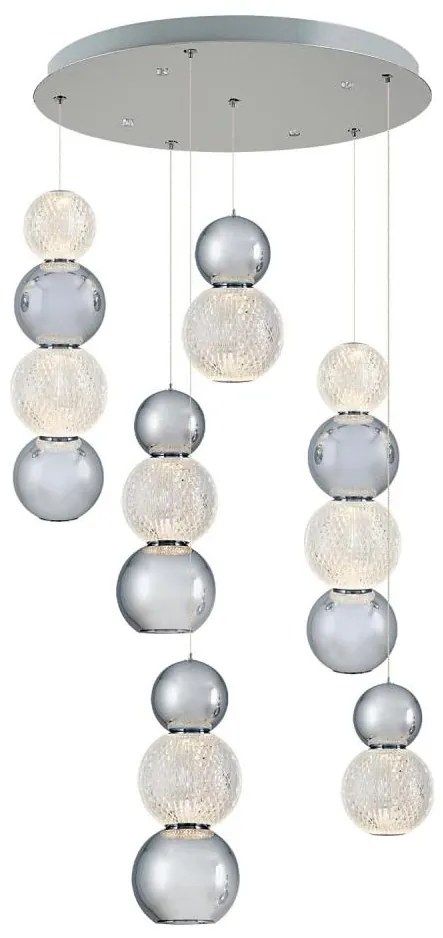 LED luster na lanku CREMONA LED/34W/230V 3000K matný chróm