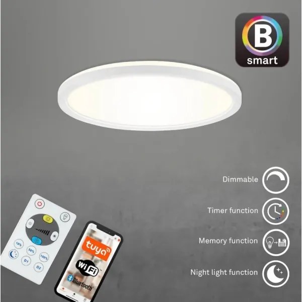 Briloner 7058-016 - LED Stmievateľné svietidlo SLIM LED/18W/230V Wi-Fi Tuya + DO