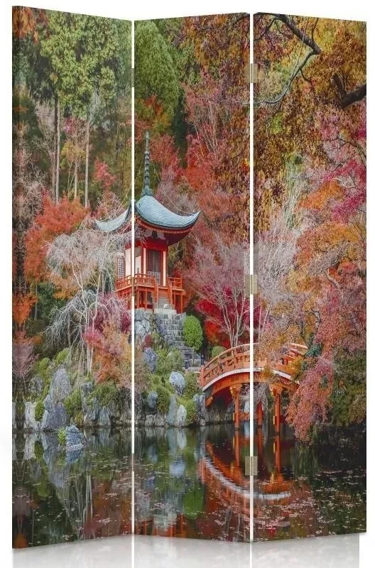 Gario Paraván Japonský štýl záhrady Rozmery: 145 x 170 cm, Prevedenie: Klasický paraván