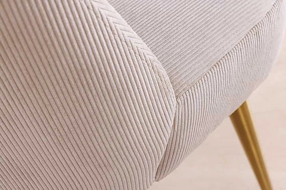 Dizajnová jedálenská stolička Vermilius béžový menčester