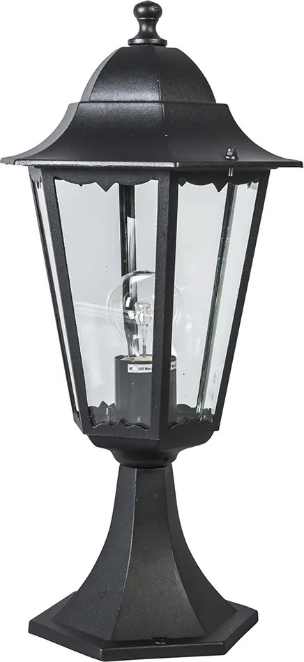 Klasická vonkajšia lampa s podstavcom čierna IP44 - New Orleans