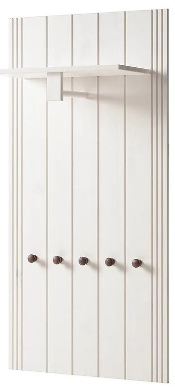 Biela predsieňová zostava z borovicového dreva 60x120x25 cm Anita – Støraa