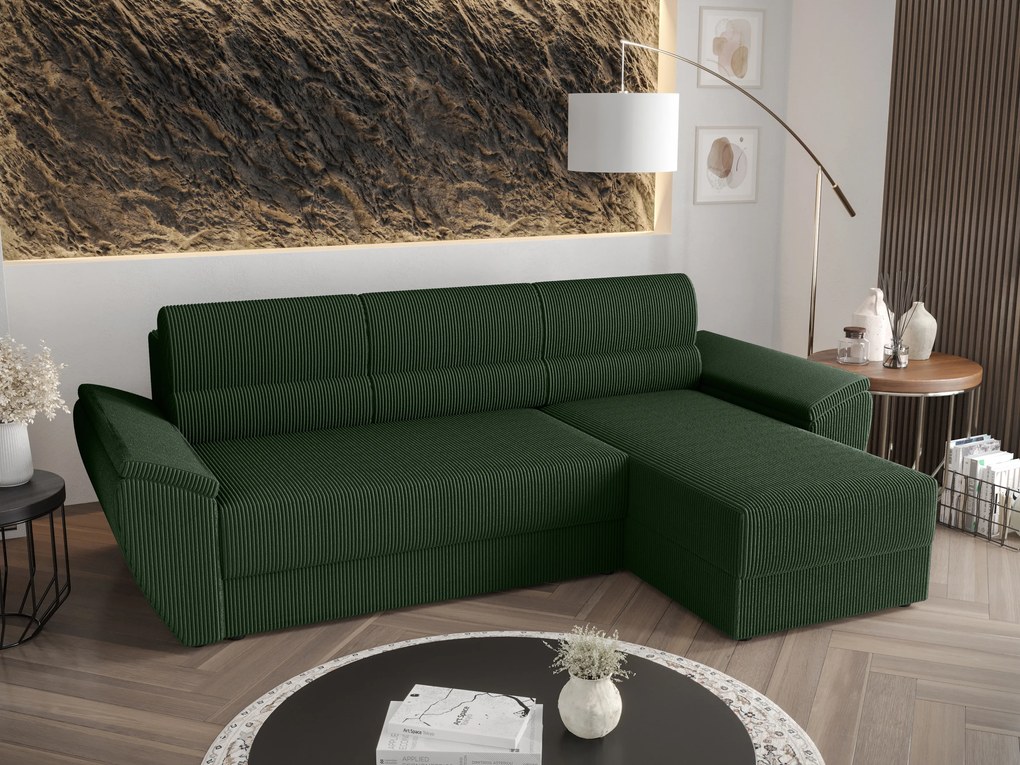 Rohová sedacia súprava Radiant L2 (zelená) (P). Akcia -20%. Vlastná spoľahlivá doprava až k Vám domov. 1057462