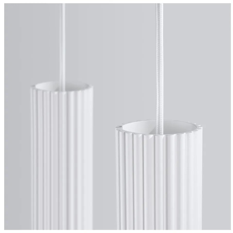 Biele závesné svietidlo Gleam – Sollux