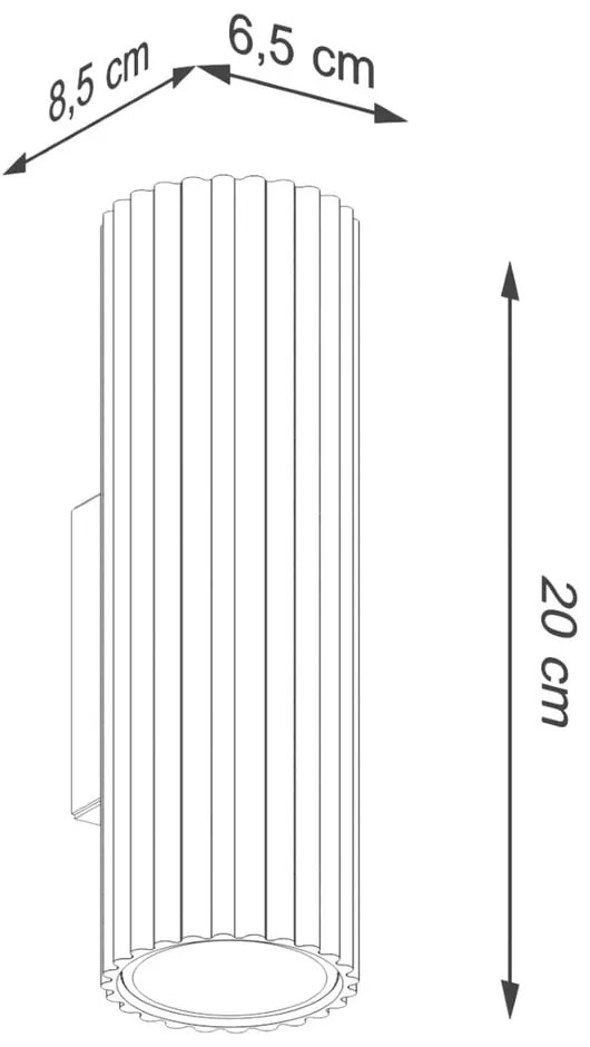 Nástenné svietidlo v tehlovej farbe Gleam – Sollux