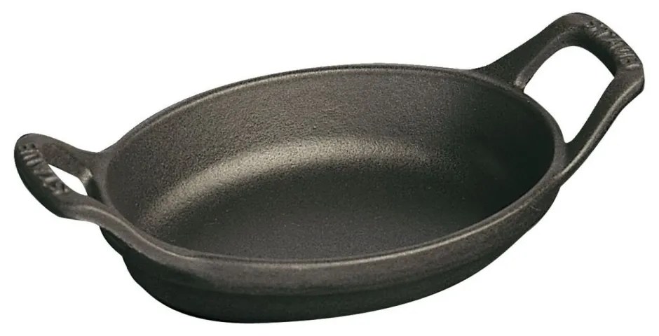 Staub Mini liatinový pekáč oválny 15 cm, čierny, 1301323