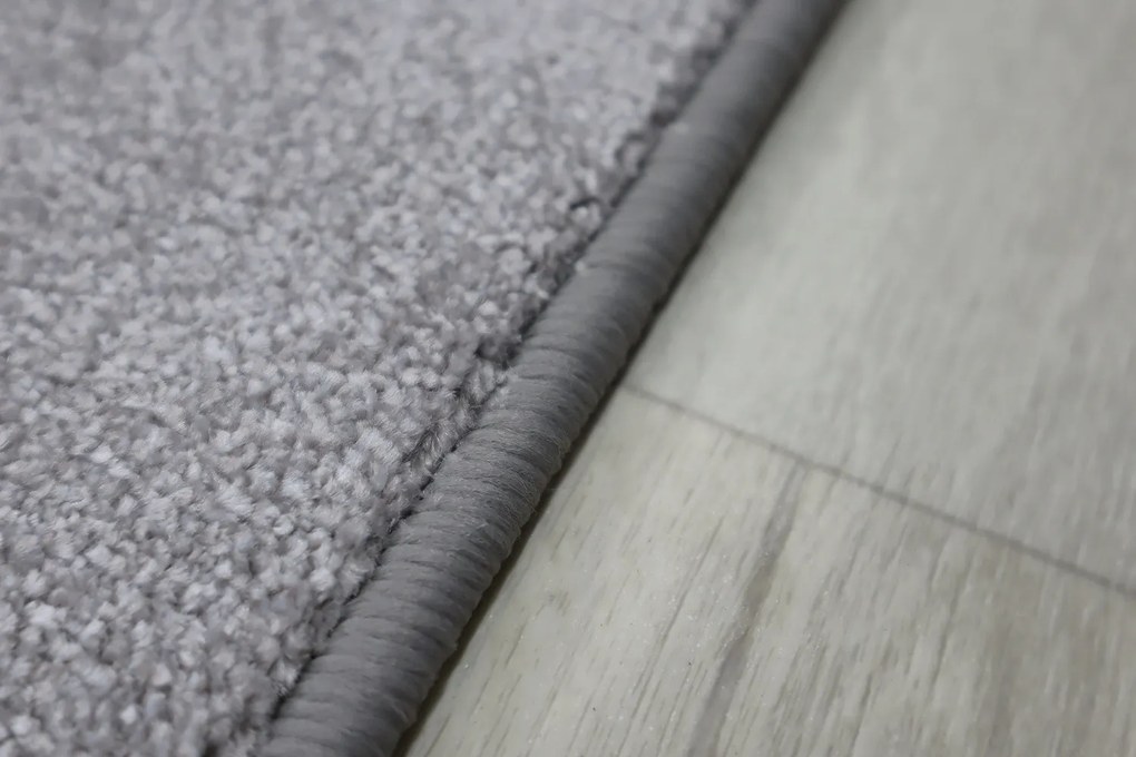 Vopi, Koberec behúň na mieru Apollo Soft šedý, šíre 90 cm, šedá, chodba / predsieň