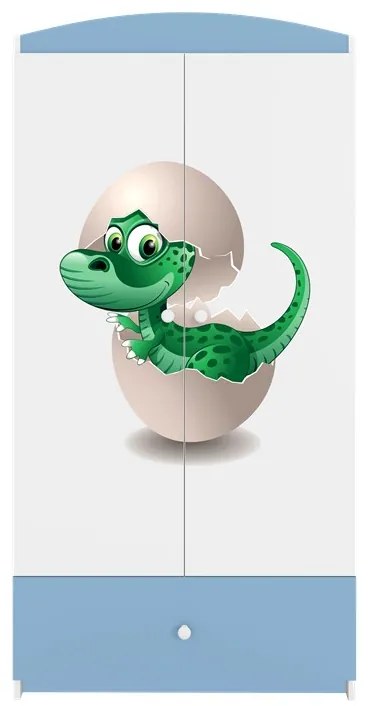 Detská skriňa Babydreams 90 cm dinosaurus modrá