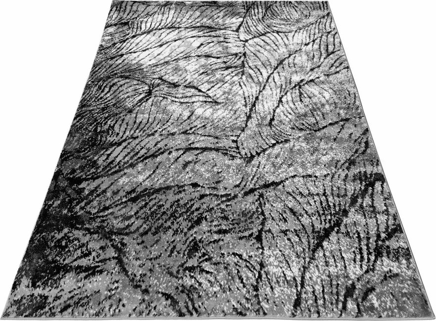 DC Koberec Lapiso SOFT 400 sivá čierna Rozmer: 200×400 cm