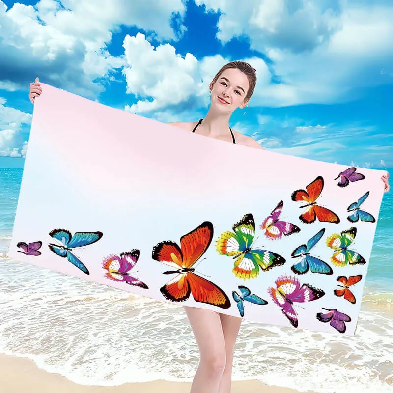 Plážová osuška SILMARI 100x180 cm farebná, 100% mikrovlákno