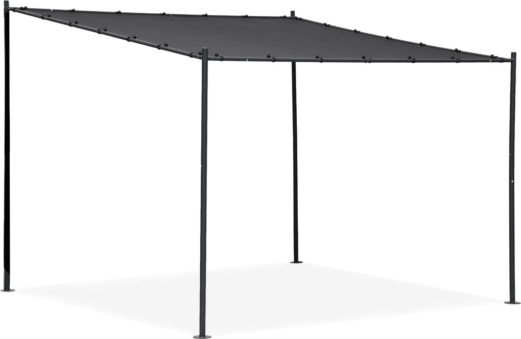 Zahradní pergola Lowa 3x3 m šedá/černá