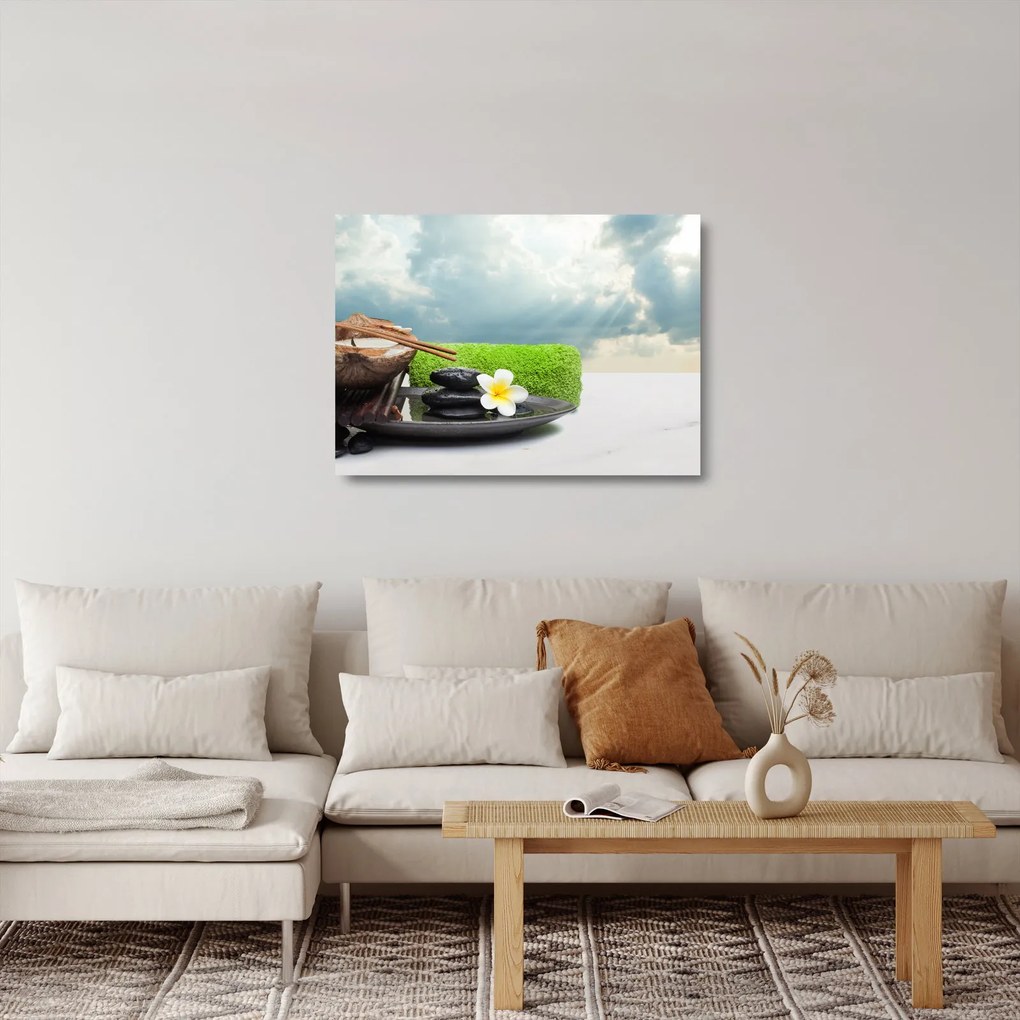 Sklenený obraz - Spa and relax (70x50 cm)