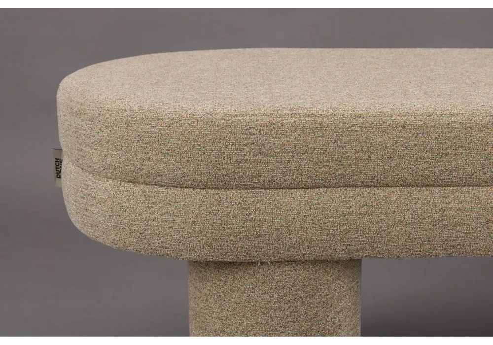 Béžová lavica z textílie buklé Fern – Dutchbone