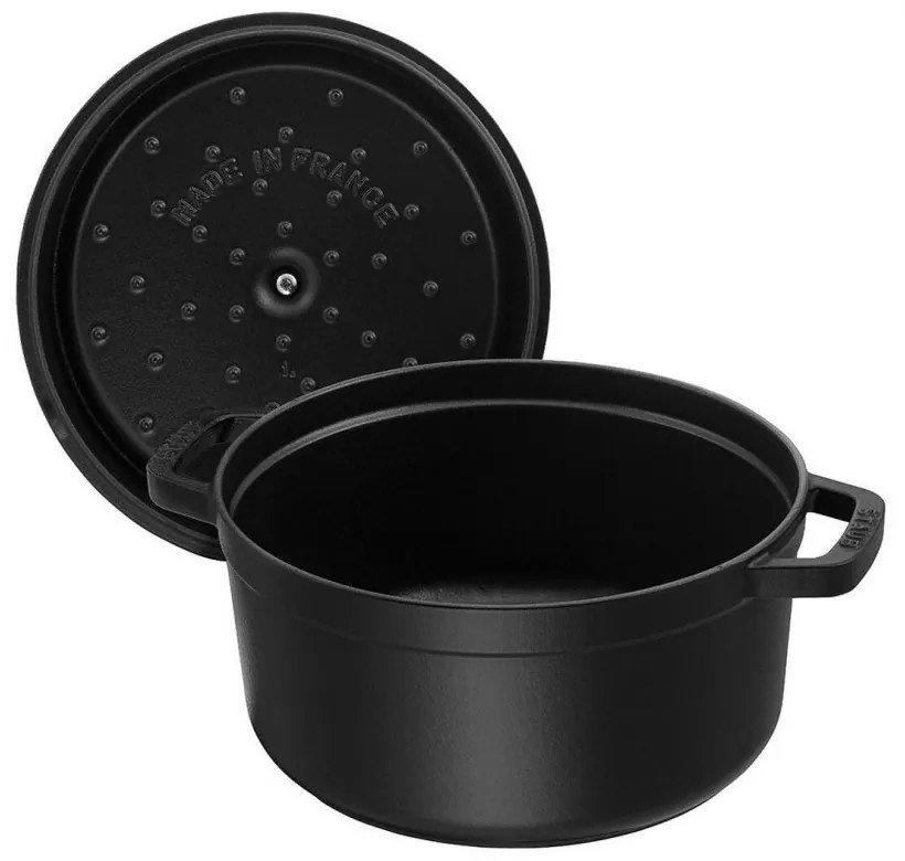 Staub Cocotte okrúhly hrniec 14 cm/0,8 l čierny, 1101425