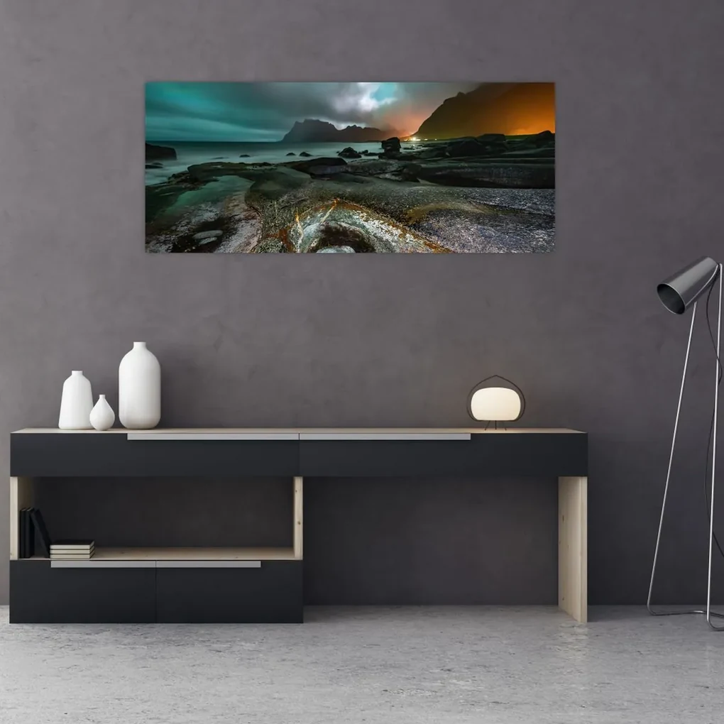 Obraz - Nočná scéna (120x50 cm)