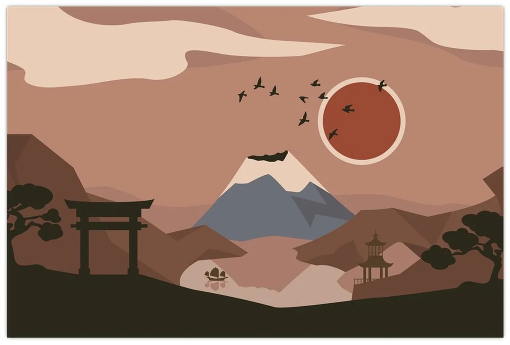 Obraz - Japonsko N⁰1 (90x60 cm)