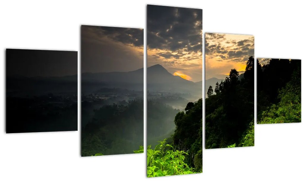 Obraz - zelená horská krajina (125x70 cm), 40 ďalších rozmerov