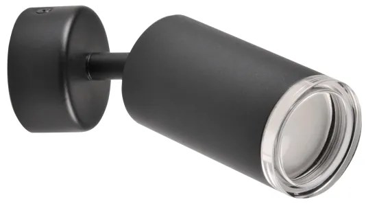 LED RGBW Stmievateľné kúpeľňové bodové svietidlo TURYN 1xGU10/4,8W/230V IP44 čierne