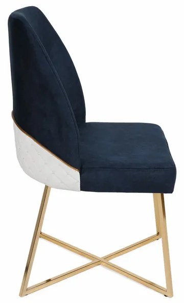 Sada jedálenských stoličiek Madrid Dark Blue, 4 ks, 4 ks