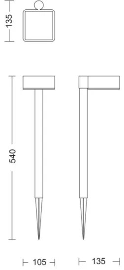 Philips - LED Solárna lampa VYNCE LED/1,5W/3,7V 1500 mAh IP44