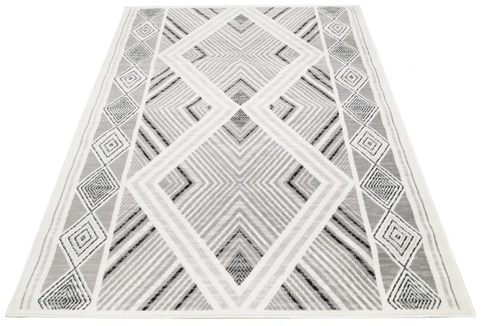 Kusový koberec PP Emosa šedokrémový 140x200cm