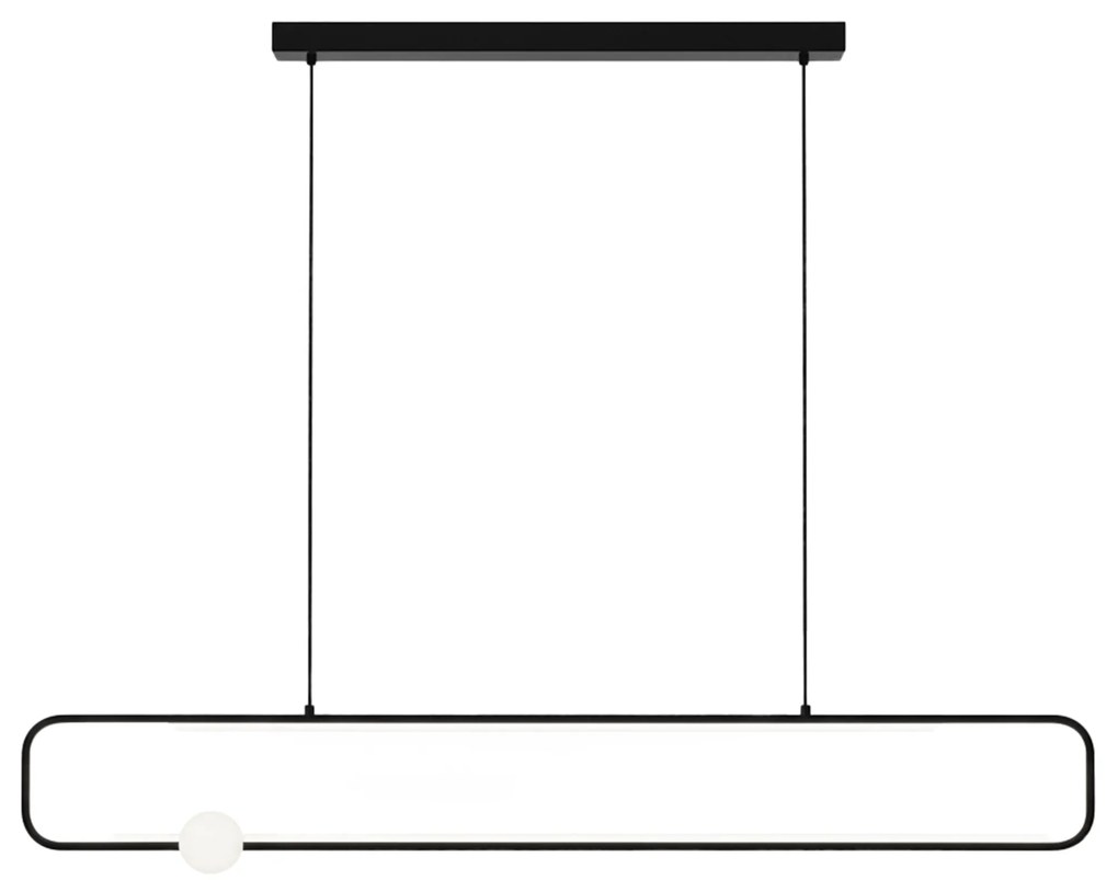 Toolight Toolight, LED závesné osvetlenie, 35W, 4000K, 1500lm, G123-CP, čierna-biela, OSW-02615