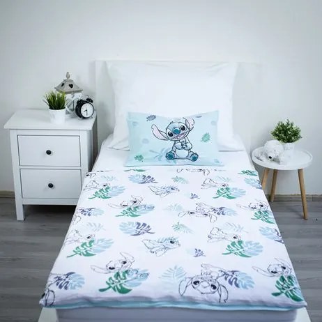 Jerry Fabrics Obliečky do postieľky 100x135 + 40x60 cm - Lilo and Stitch "Frog"