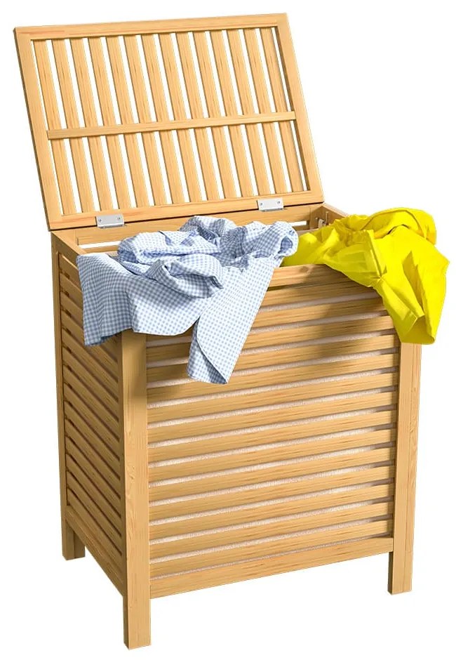 Bambusový kôš na bielizeň ISLA, 62L, prírodná hnedá Casaria