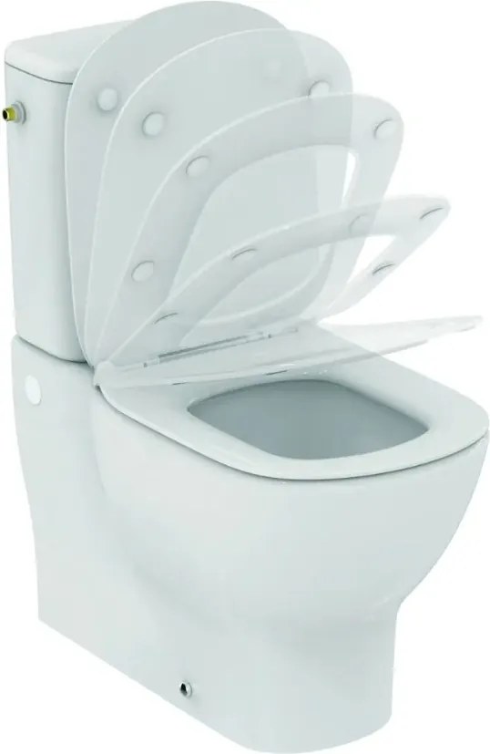 Ideal Standard Tesi - WC doska ultra plochá, SoftClose, biela, T352701