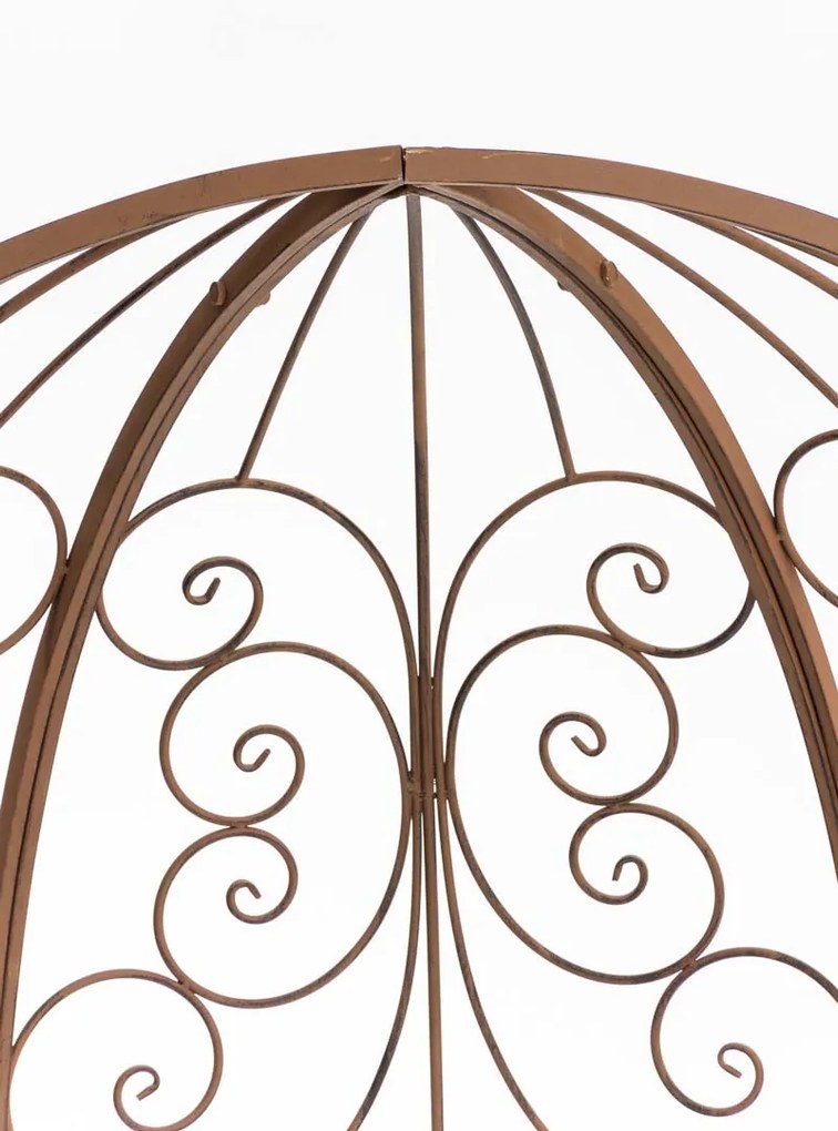 Oblúk na ruže Rosie s lavičkami - Hnedá antik