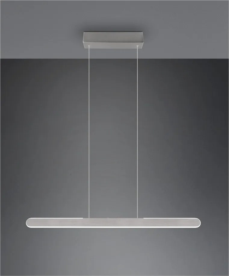 Svetlosivé LED závesné svietidlo Helios – Trio